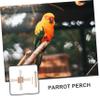 Yardwe Wooden Bird Perch for Budgies and Cockatiels view 2
