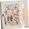 Yardwe Wooden Bird Perch for Budgies and Cockatiels view 4