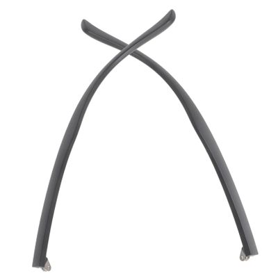 FOMIYES Eyeglass Temple Arm Replacement, 1 Pair, TR90 and Metal, Black