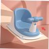 UPKOCH Blue Baby Bath Seat for Newborns with Stable PP Material and Spacious Open Design view 2