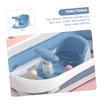 UPKOCH Blue Baby Bath Seat for Newborns with Stable PP Material and Spacious Open Design view 3