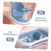 UPKOCH Blue Baby Bath Seat for Newborns with Stable PP Material and Spacious Open Design view 4