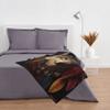 yomeeaaaa Wolf Chieftain Printed Plush Blanket, 101.6 x 127 cm view 3