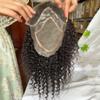 XXAD553TY Men's Afro Kinky Curly Toupee, 8 x 10 in Base, 12 in Human Hair view 2
