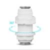 REIUAFWYGV 1/4" to 3/8" Tube OD Reducer Bulkhead POM Quick-Fit Connector for Aquarium Water Purifier and RO Filter Systems view 3