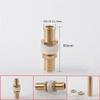 VWWJCCRO Brass 1/2" and 3/4" Male Full-Nipple Threaded Tank Connection Plate, DN8–60 mm view 2