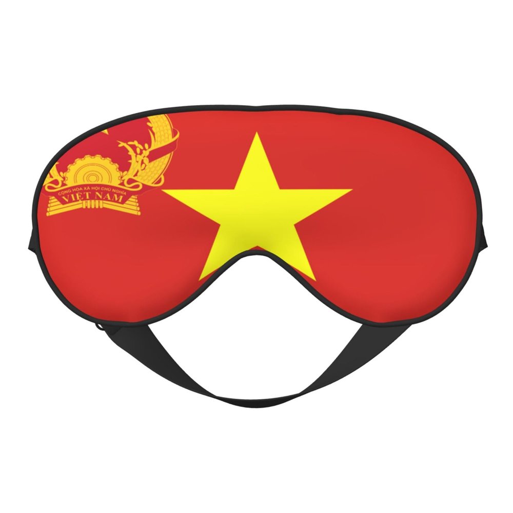 11 Vietnam Flag Sleep Masks with Adjustable Strap