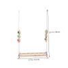 Sosoport Wooden Chicken Swing with Climbing Ladder for Hens and Roosters, Random Color view 4