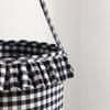 Personalized Halloween Candy Basket for Boys, Embroidered Plaid Trick-or-Treat Tote view 4