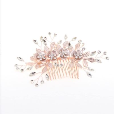 GOOPEEG Women's Pearl and Crystal Hair Side Comb