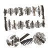 AUTSUPPL 16-Piece Random-Style Metal Butterfly Hair Clips, Retro Brown Duckbill Clips, Non-Slip view 3