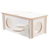 Yardwe Beige Wooden Hamster House Hut for Small Animals, Sleeping and Hiding view 1
