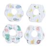 UPKOCH Baby Bibs, 4-Pack, Pure Cotton, Reusable view 1