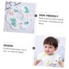 UPKOCH Baby Bibs, 4-Pack, Pure Cotton, Reusable view 4