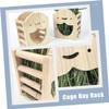 Cage Feeder Rack for Rabbits and Chinchillas, Stainless Steel view 4