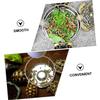 Yardwe Stainless Steel Turtle Food Bowl for Reptiles, Round, Silver view 2