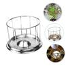 Yardwe Stainless Steel Turtle Food Bowl for Reptiles, Round, Silver view 4