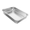Supvox Large Stainless Steel Cat Litter Box with Lid view 1