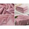 Large Soft Fleece Throw Blanket, Cozy Plush Blanket for Bed, Sofa, Armchair, Chair, and Home Décor, Bean Paste, 127 x 152 cm view 4