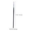 Baluue 5-Piece Eyeliner and Lip Brush Set, Black Fiber, for Professional Beauty Use at Home or in Salons, Assorted Style view 2