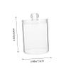 SHOWERORO Small Transparent Storage Box for Cotton Swabs, Cosmetics and Small Items, Three-Tier Design view 3