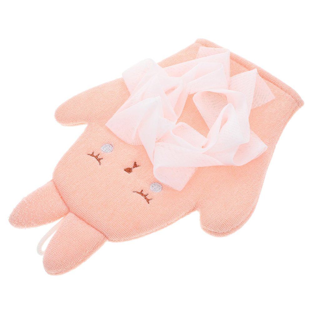 Abaodam Cartoon Bath Gloves for Boys and Girls, Double-Sided Exfoliating Wash Mitts