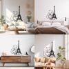 Tower Wall Decal for Kids’ Room, Bedroom, Paris, Hearts and Butterflies, Vinyl, Romantic Decor, Living Room Background, Extra Large 70 x 105 cm view 2