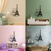 Tower Wall Decal for Kids’ Room, Bedroom, Paris, Hearts and Butterflies, Vinyl, Romantic Decor, Living Room Background, Extra Large 70 x 105 cm view 3