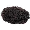 Men’s Toupee, 15/20/25 mm Curly Hairpiece, Fine Mono Top with PU Perimeter, Dark Brown Indian Hair, 7-Inch view 2