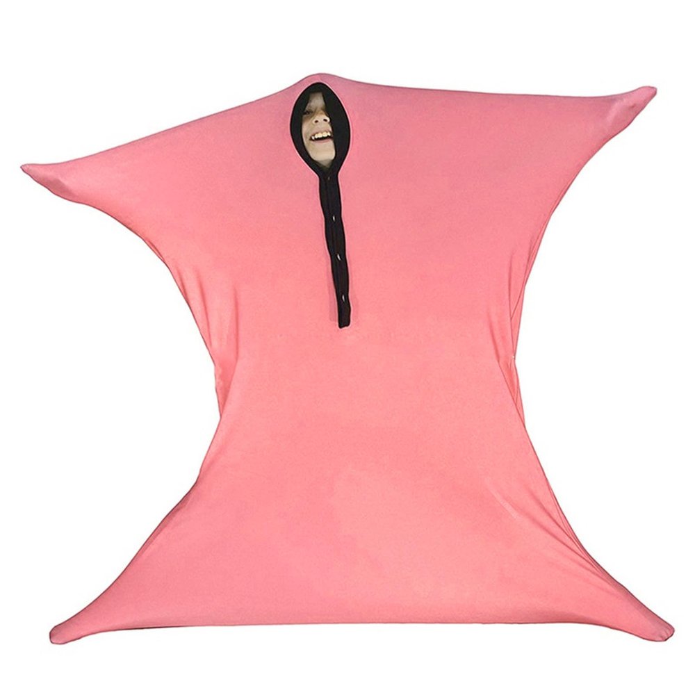 Sensory Body Sock, Stretchy Movement Sock for Autism, Sensory Processing Disorders and ADHD, Pink (XL)