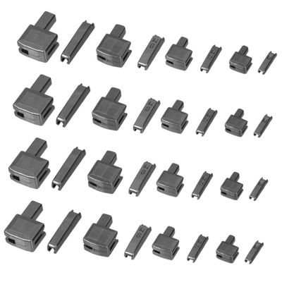 Lurrose Metal Zipper Repair Kit - 16 Pieces