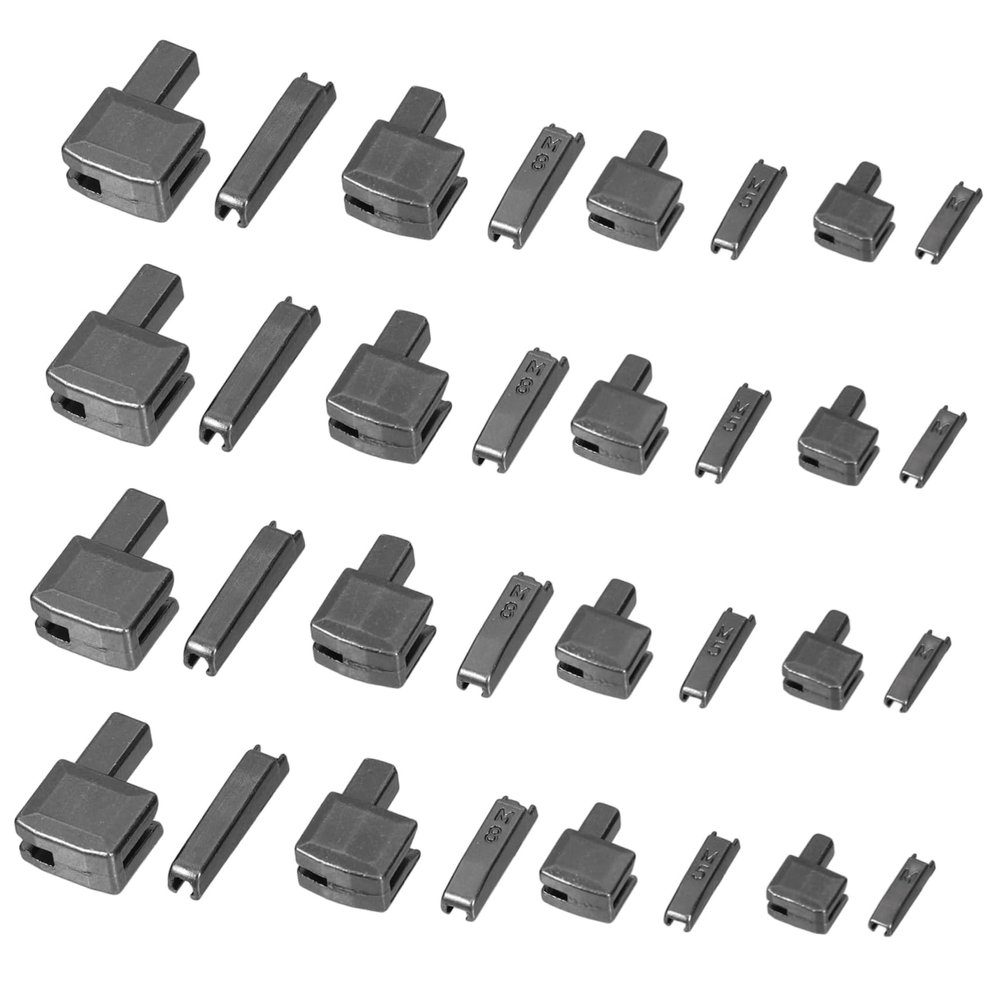 Lurrose Metal Zipper Repair Kit - 16 Pieces