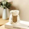 Warmself Ceramic Aroma Lamp and Tealight Holder, Wax Melt Burner, Black Dots view 3