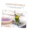 ORFOFE Handmade Cotton Rope Bird Nest with Holder, Lightweight and Portable Warm Nest for Birds view 2