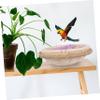 ORFOFE Handmade Cotton Rope Bird Nest with Holder, Lightweight and Portable Warm Nest for Birds view 3