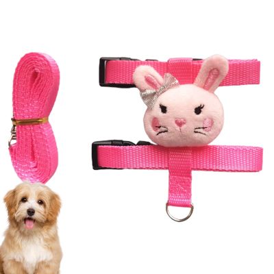 Durable Dog Leash with Cute Cartoon Vest