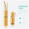 Stainless Steel Ear Cleaning Tools, 6-Piece Set, Gold, Portable view 2