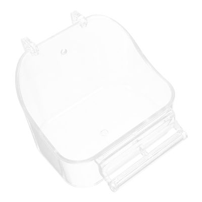 Yardwe Plastic Bird Bath for Budgies and Small Birds