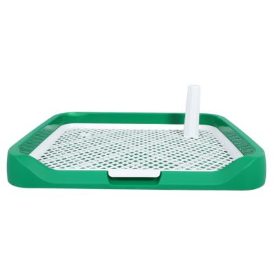 Small Green Plastic Dog Toilet for Indoor Use