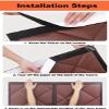 Magnetic Thermal Door Curtain, Windproof Insulated Winter Curtain, 110 × 220 cm view 4