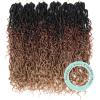 BLUONASI 6-Pack Goddess Faux Locs Crochet Hair for Black Women, Boho Locs with Curly Ends, 18 in, 1B/30/27# view 4
