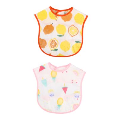 UPKOCH 2-Pack Sleeveless EVA Bibs, Comfortable and Reversible, for Toddlers and Babies