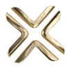 ANKROYU 50-Piece Brass-Gold Metal Corner Protectors, 2.2 mm view 1