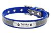 Adjustable Nylon Dog Collar with Custom Engraved Name ID Tag, Small to Large, Unisex, B, L/H/S view 1