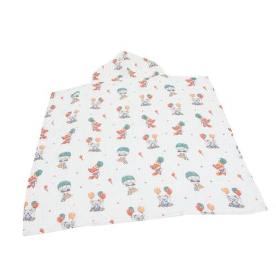 MOLUCKFU Cotton Hooded Bath Towel for Toddlers