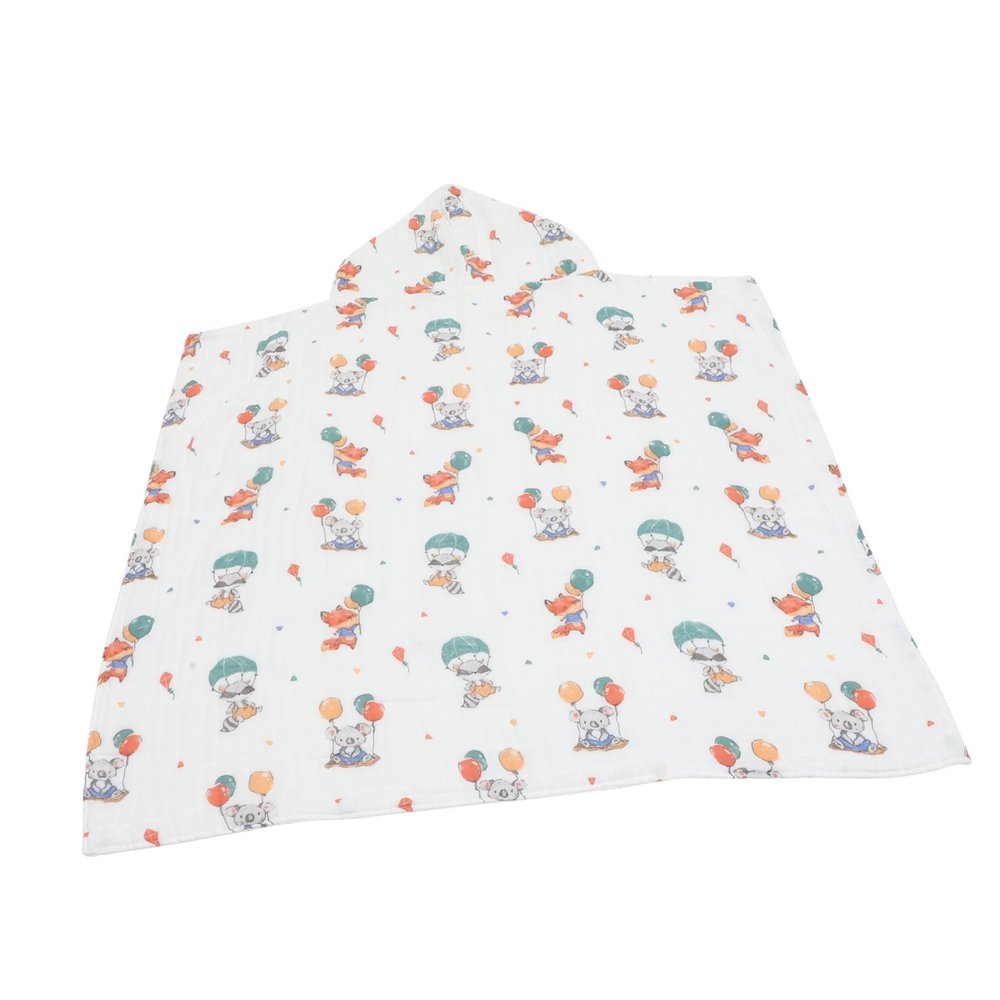 MOLUCKFU Cotton Hooded Bath Towel for Toddlers