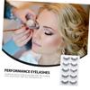 Baluue 5 Pairs Black Synthetic-Fiber False Eyelashes with a Natural Look and Dense Fiber Structure view 2
