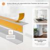 Quest Self-Adhesive PVC Inside Corner Profile 35 x 18 mm, Dark Gray, 200 cm view 2