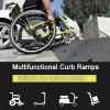 Durable Plastic Ramps for Wheelchairs and Mobility Scooters – 16 cm Rise, 19 cm Wide view 2