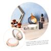 Gold ABS Cushion Foundation Case with Mirror and Puff view 4